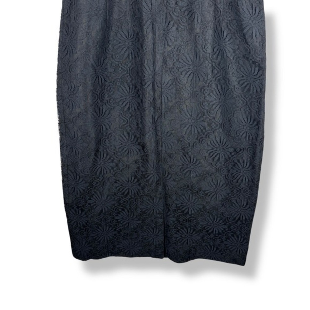 Lilli Diamond Black Lace Wiggle Dress Womens‎ Size Small Glam Vintage 50s 60s - Picture 16 of 16